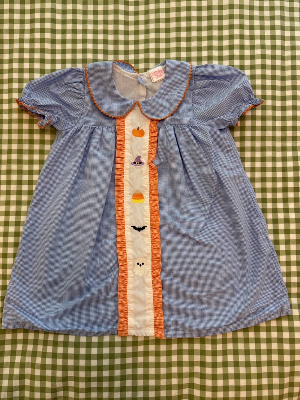 Stitchy Fish Scary Good Time Embroidered Dress, size 2T